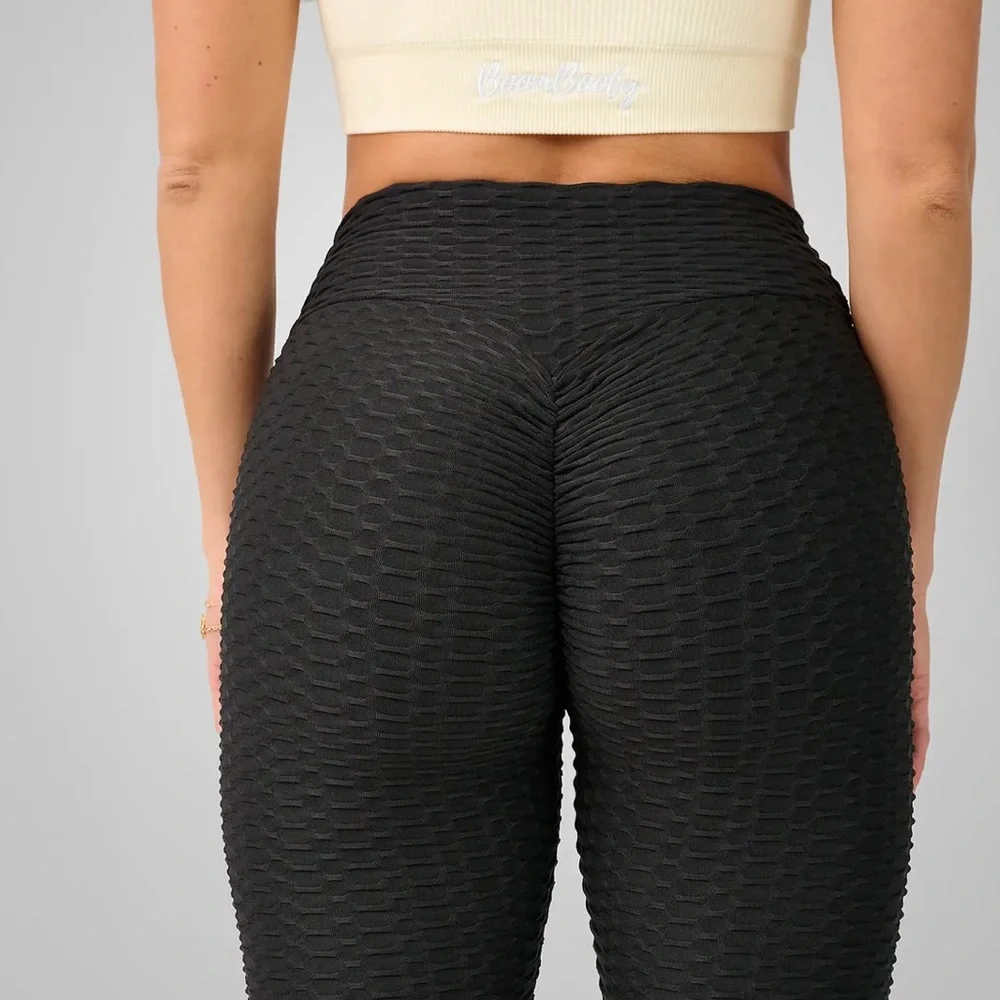 NWT Tik Tok BoomBooty Classics Anti-Cellulite Leggings-Black, Size Medium